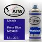 Preview: Mazda, Kona Blue Metallic, L6 / 37B: 400ml Sprühdose, von ATW Autoteile West.